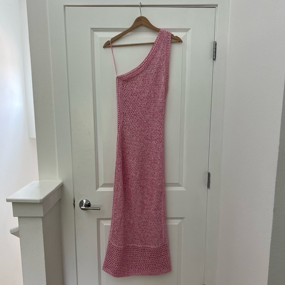 Significant Other Una fuchsia one shoulder dress US size 4 - Picture 2 of 4